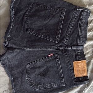 Levi's Charcoal Denim Shorts